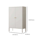 Art Deco Narrow Sideboard with Larder Storage, Alloy Countertop, Flexible Shelf, and 2 Doors
