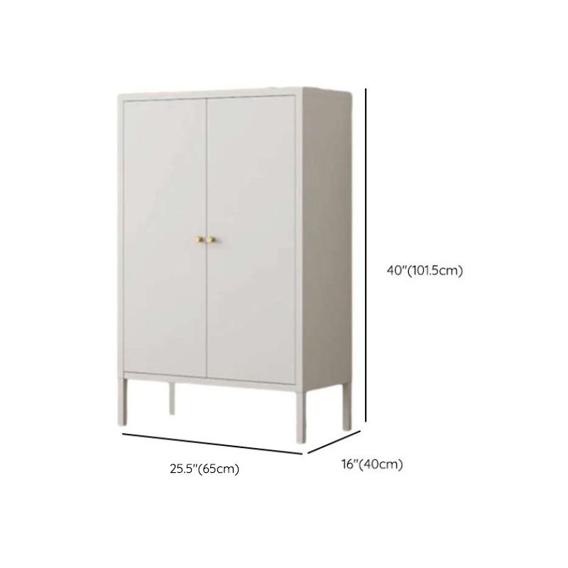 Art Deco Narrow Sideboard with Larder Storage, Alloy Countertop, Flexible Shelf, and 2 Doors