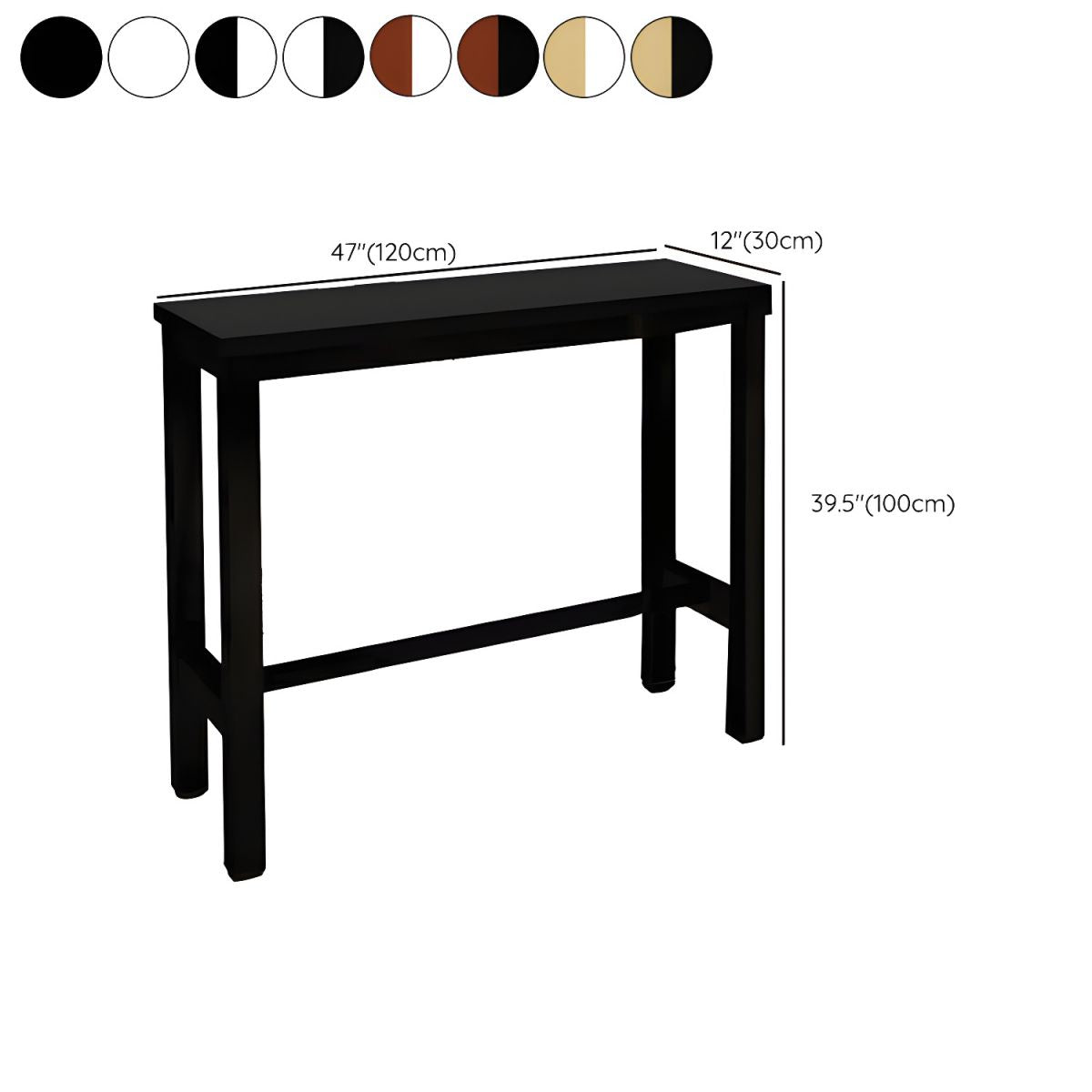 Sleek Modern Armless Bar Stool Set with Footrest - Stylish Seating for Your Home Bar
