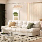 Tear Resistant Ivory PU Standard Sofa/Single Sofa/Loveseat