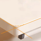 Casual Manual Auburn/White Standalone Standing Desk with Trestle Base, Adjustable Height, Mildew Resistant
