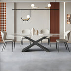 Modern Rectangle Sintered Stone Dining Set 1/2/4/5/6/7 Pieces Dining Table with Chairs