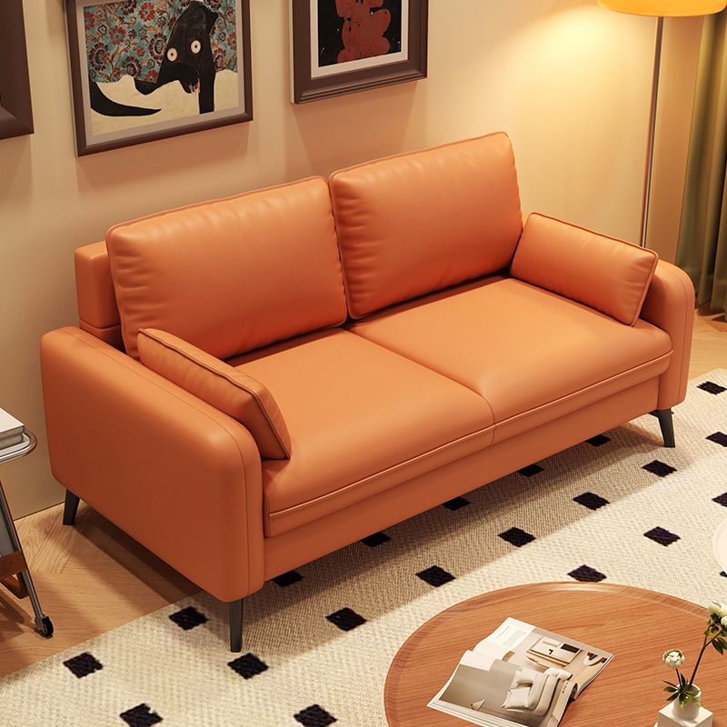 Black/Navy Blue/Amber Color Loveseat with Armrest for Drawing Room