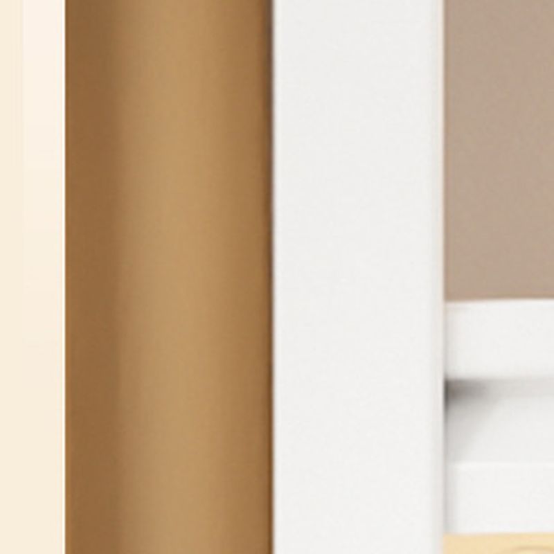 Chalk Contemporary Coat Rack with Receptacle, Steel Frame, and Shoe Storage