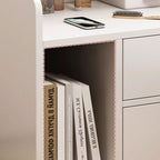 Simplistic Drawer Storage Nightstand with 1 Drawer, 2/3 Shelves, and Particle Board Wood Top