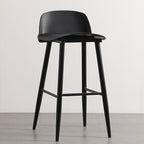 Casual Polymer Bar Stools in Hot Pink/Lemon Color/Light Blue with Back and Pail Seat, Featuring Leg Rest