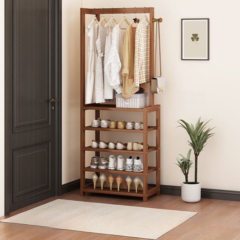 Modern Simple Style Hall Rack with 5 Shelves/4 Shelves and 1 Hook
