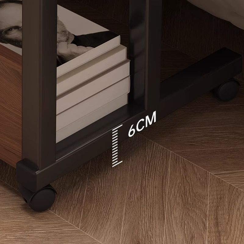 Trendy Engineered Wood Laptop Cart with Casters