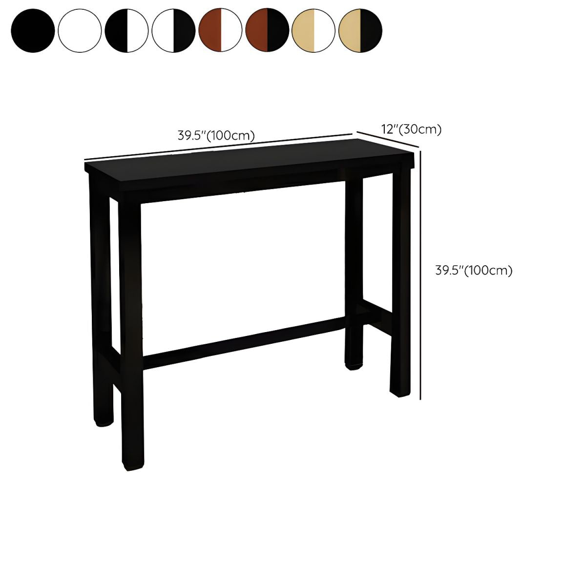Sleek Modern Armless Bar Stool Set with Footrest - Stylish Seating for Your Home Bar
