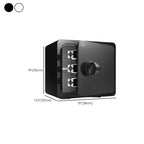 Steel Security Safe with Battery, Pry Resistant, Lockable, and Shelves Included
