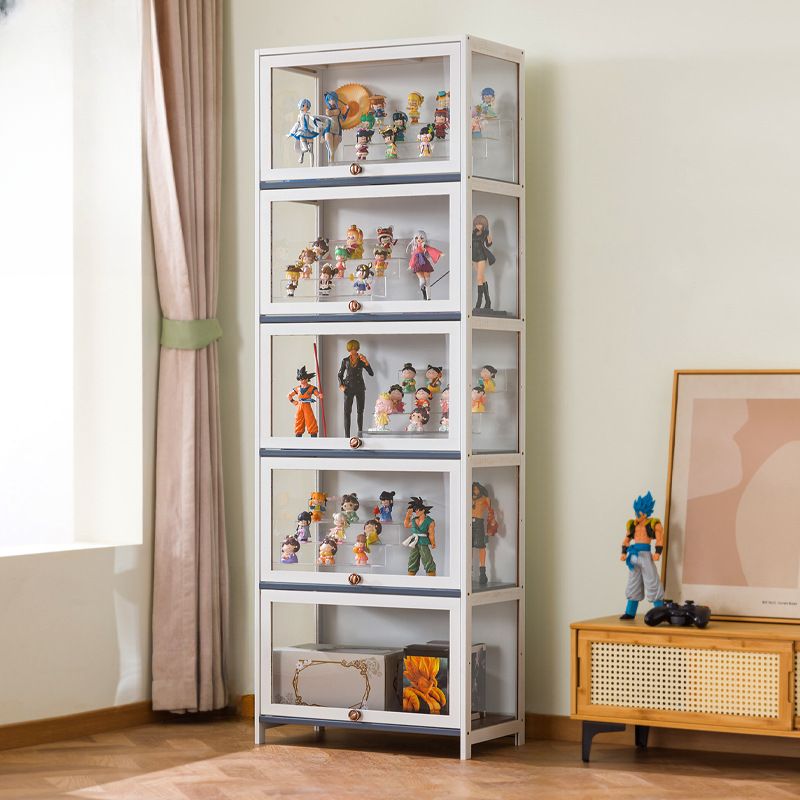 Bambusa Flooring Curio Cabinet with Stockroom, 4 Cabinets/3 Cabinets/2 Cabinets, 4 Shelves/3 Shelves/2 Shelves, 4 Doors/3 Doors/2 Doors