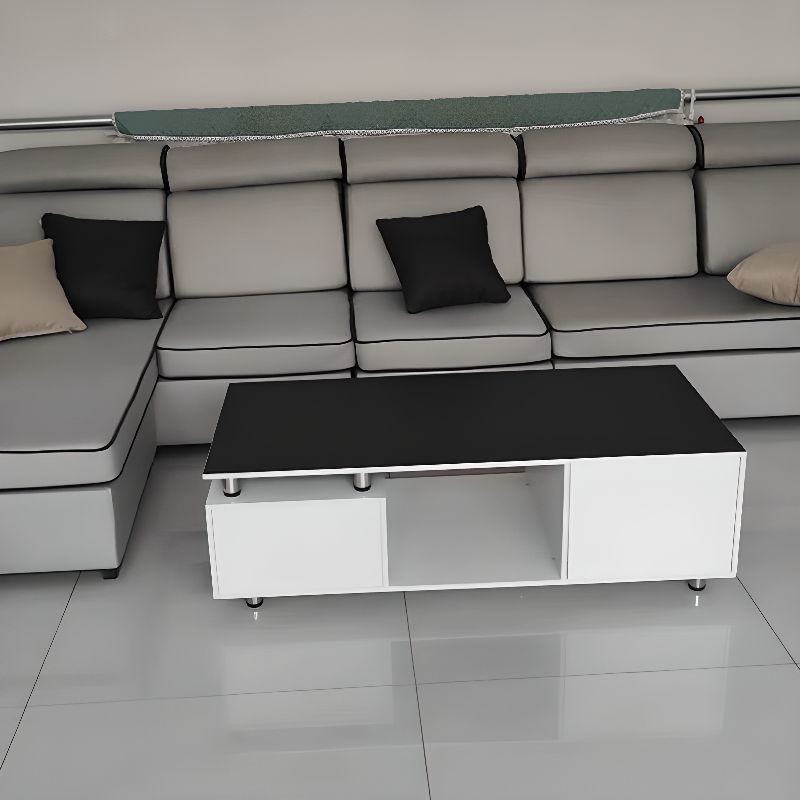 Modish Solid Color Tear Resistant Standard Sofa in Light Gray with Seats 5/Seats 4/Seats 3, Receptacle Storage, and 2 Pillows