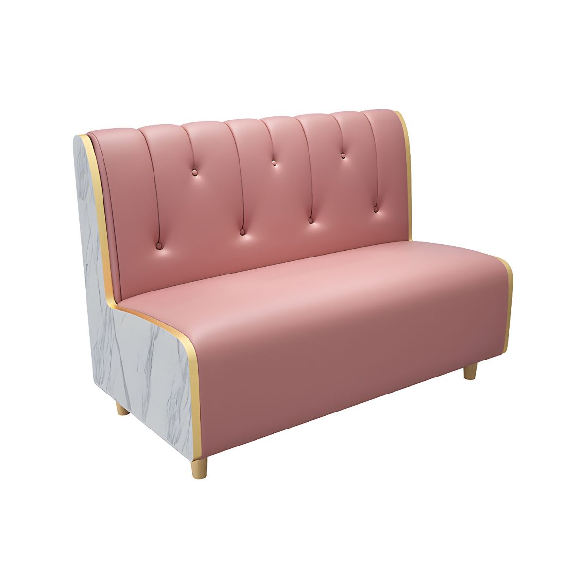 47.27"D x 25.59"W x 33.46"H Contemporary Glam 2-seat Sofa for Restaurant