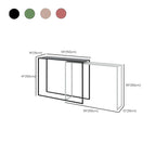 Alloy Sled Base Pub Table in Ink/Peony/Lime Green with Pull Out Feature