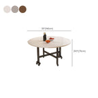 Trendy Folding Circular-shaped Foldable Banquet Table with Rust Resistant Laminate Top