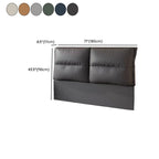 Trendy Panel Headboard in Laminate with No Distressing, Rectangle Shape for King/Queen/Full Bed, Featuring Sponge Upholstery and Standard Height