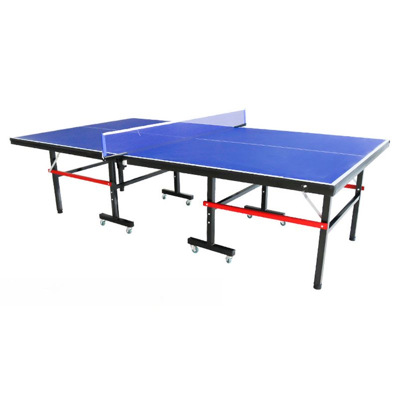 Versatile Indoor and Outdoor Cerulean Ping Pong Table with Freeze Resistant Features and Included Table Tennis Paddle
