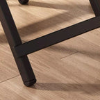 Composite Wood Dining Table with Crossed Legs, Scratch-proof, Foldable, Square Top for 2-seater