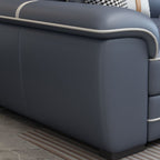 Modern Living Room Sectional Couch Stain-Resistant Cushion Back Sofa