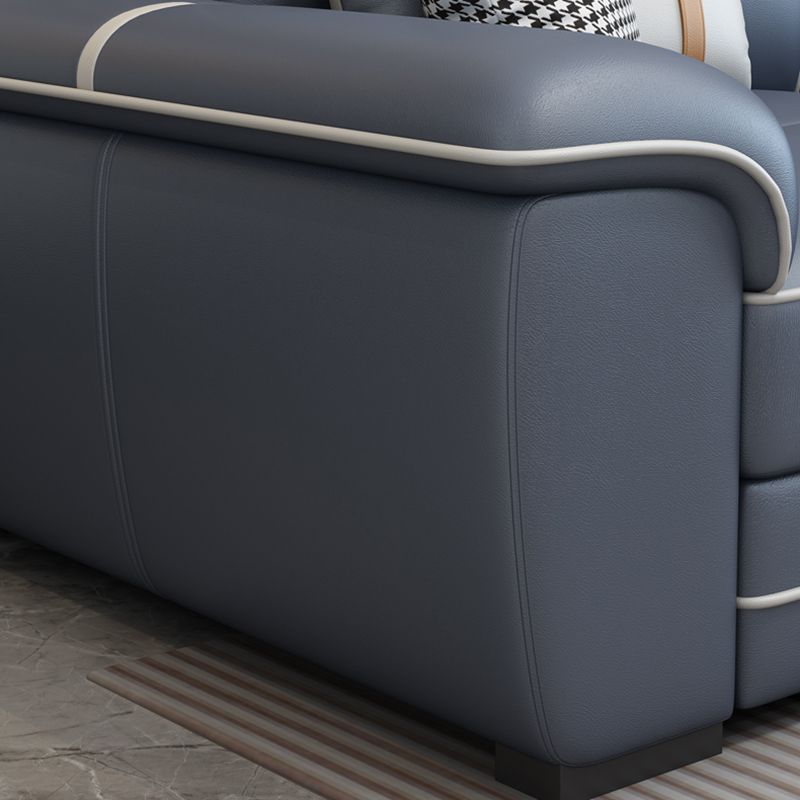 Modern Living Room Sectional Couch Stain-Resistant Cushion Back Sofa