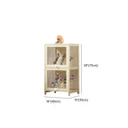 Bambusa Flooring Curio Cabinet with Stockroom, 4 Cabinets/3 Cabinets/2 Cabinets, 4 Shelves/3 Shelves/2 Shelves, 4 Doors/3 Doors/2 Doors