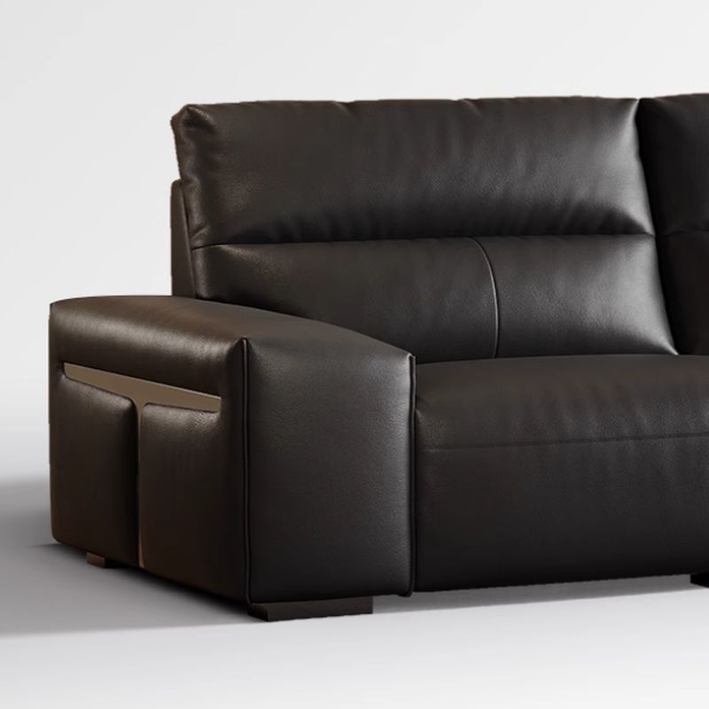 Modish Solid Color Stain Resistant Standard Sofa/Loveseat in Black for 4-seater/3-seater/2