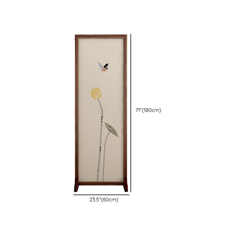 Cocoa Translucent Indoor Foldable Temporary Wall Divider with Gauze, 3/4 Panels, Standalone