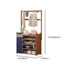 Art Deco Bambusa Rectangle Shoe Rack with 3/4/7 Shelves for 11-40+ Pairs in Drawing Room