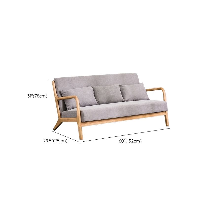 Comfortable Scandinavian Sofa with Foam Cushioning and Non-Skirted Design