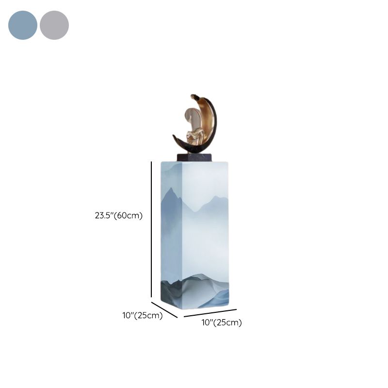 Up to 19 in L x 30 to 39 in/20 to 29 in H Sintered Stone Unfinished Marble Square Display Table