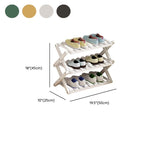 Art Deco Bambusa X-Shape Shoe Rack with 4/5/3 Shelves for 1-20 Pairs in Drawing Room