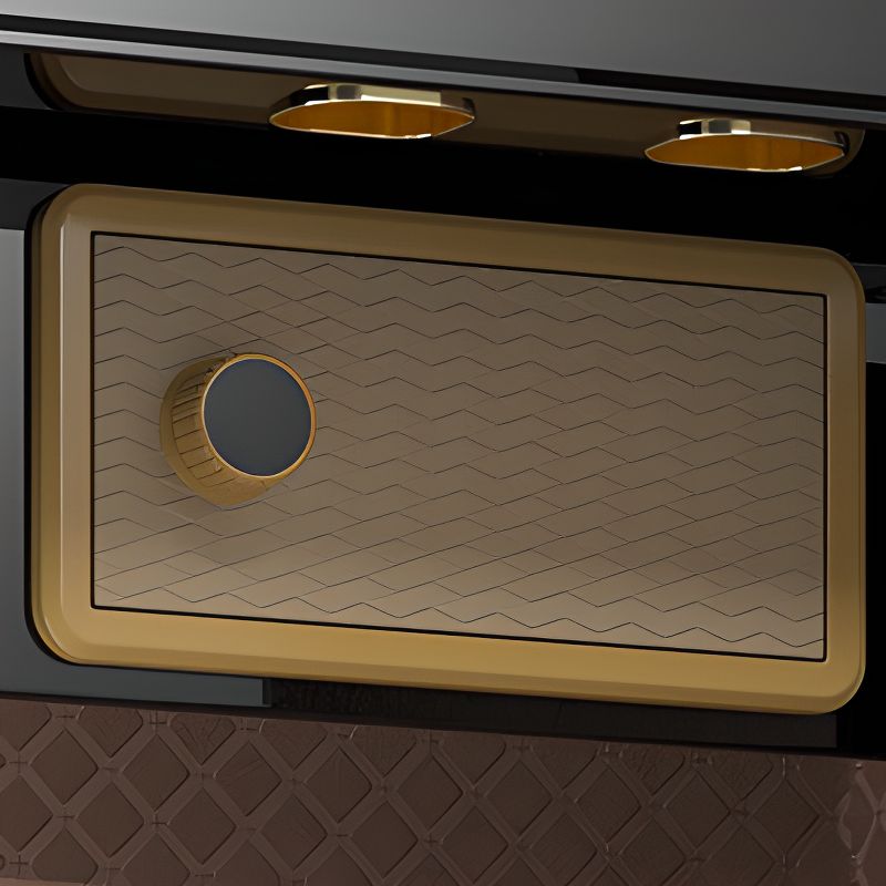 Steel Security Safe with Lockable Mechanism, Keys, and Shelves