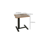 Trendy Manufactured Wood Laptop Cart with Pop Up Lifting Casters and Tilt