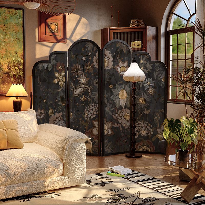 Indoor Midnight Black Translucent Folding Self-supporting Temporary Wall Panels