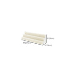 40 to 49 in/20 to 29 in L x Up to 19 in W x 10 to 19 in/Up to 9 in H White Folding Unfinished Display Table with Single Pedestal Base