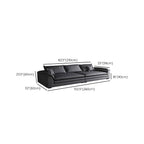 Modern Flared Arm Sofa with Water Resistant and Bolster Pillows