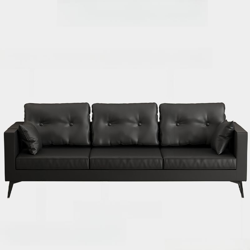 Standard Sofa in Synthetic Leather with Jade Green/Auburn/Beige Upholstery and Arm
