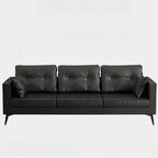 Standard Sofa in Synthetic Leather with Jade Green/Auburn/Beige Upholstery and Arm