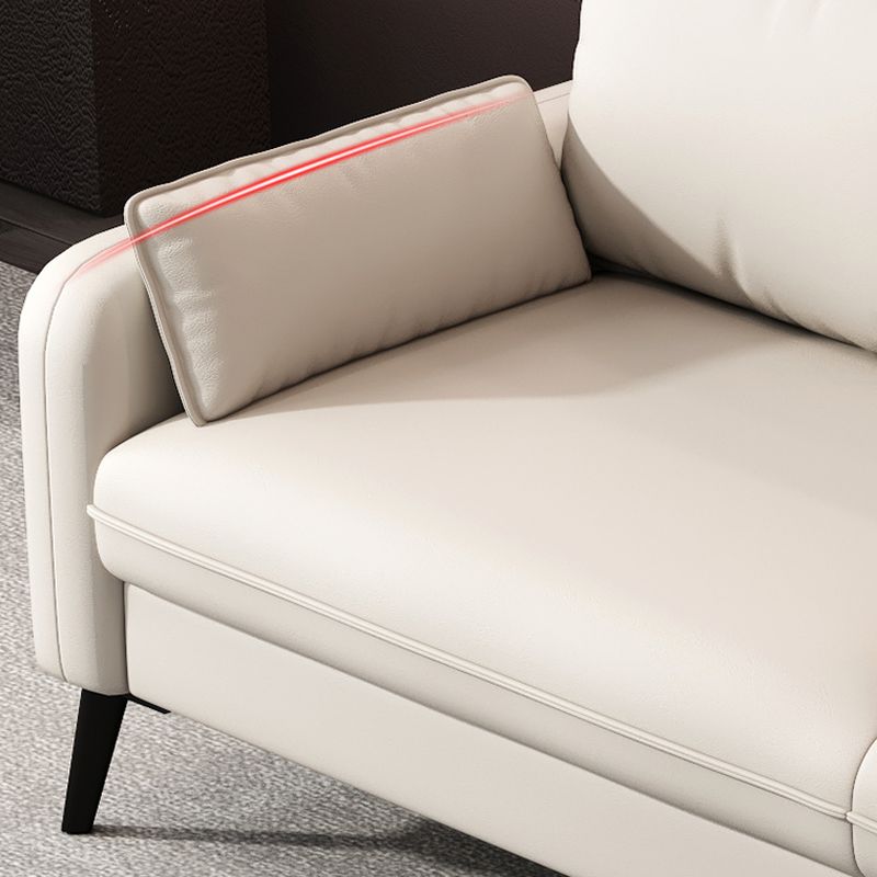 Contemporary Modern Solid Color Water Resistant Loveseat in Cerulean/Jade Green/Amber Color for 2 People with 2 Pillows