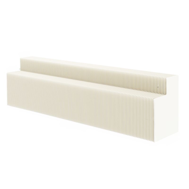 50 in & above L x 20 to 29 in/Up to 19 in W x 30 to 39 in/40 in & above/20 to 29 in H White Rectangular Unfinished Folding Display Table in Paper