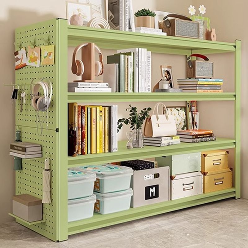 Light Green Modern Steel Tower Shelf with Alterable Shelf and Unfixed Installation