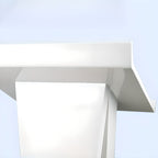 Metal Mobile Full Podium with Storage and Rollers