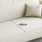 Off-White Standard Sofa/Loveseat with Armrest for Drawing Room