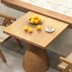 Trendy Square/Rectangle Solid Wood Table with Eased Edges, No Seating, and Assembly Required