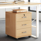 Modern Style Locking Lateral Wood Filing Cabinet with Drawers