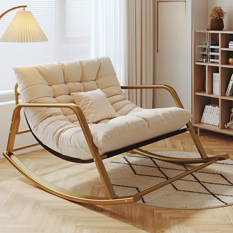 Stylish Upholstered Rocking Chair with Removable Cushions fits Women's Range-even Less