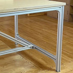 Natural Finish Simple Office Conference Table with Rectangular Top for 6-person Seat/Seats 8/Seats 4 in Manufactured Wood