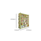 Light Green Modern Steel Tower Shelf with Alterable Shelf and Unfixed Installation