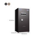 Steel Security Safe with Battery, Pry Resistant Durability, Lockable, Keys, Interior, and Shelves