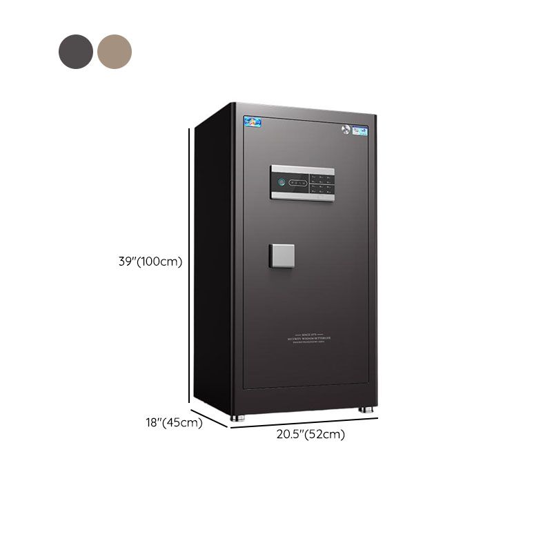 Steel Security Safe with Battery, Pry Resistant Durability, Lockable, Keys, Interior, and Shelves